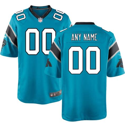 Mens Carolina Panthers Nike Blue Customized Alternate Game Jersey ...