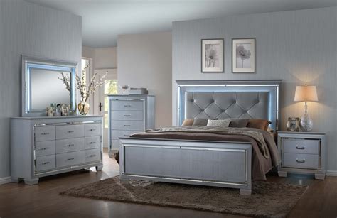 Lillian LED Bedroom set by Crown Mark | King bedroom sets, Bedroom sets queen, Bedroom furniture ...