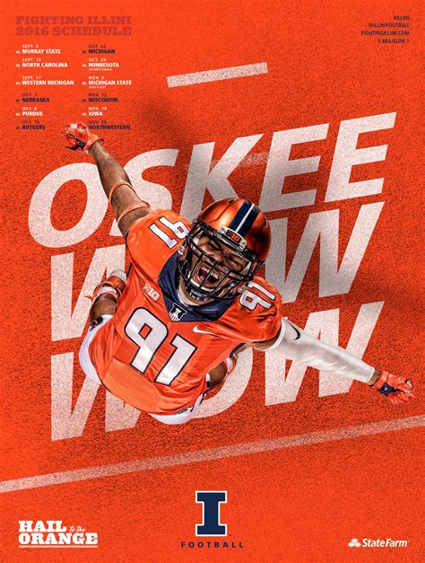 LOOK: Artwork unveiled for 2016 Illinois Football billboards, schedule ...