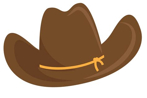 a brown cowboy hat with a yellow ribbon around the brim