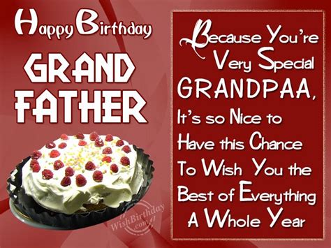 Happy Birthday Grandfather Quotes - ShortQuotes.cc