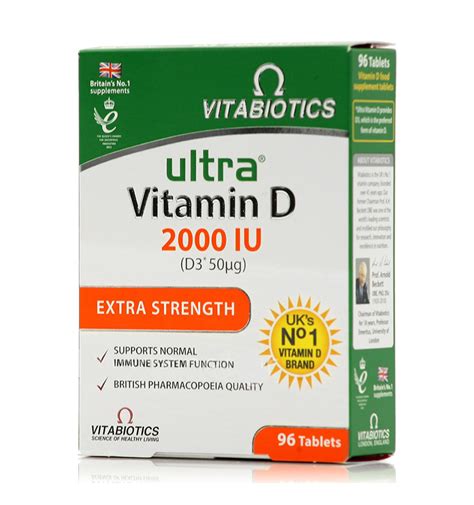 Vitabiotics Ultra Vitamin D 2000IU D3 50mg 96tabs | z-pharm