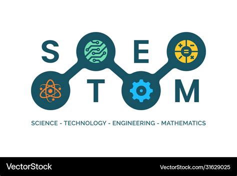 Stem - science technology engineering math Vector Image