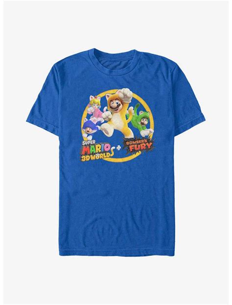 Nintendo Super Mario Bros 3D World T-Shirt - BLUE | Hot Topic