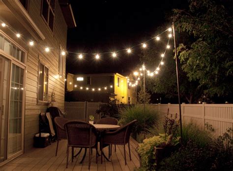 Bright July: {DIY}: Outdoor String Lights | String lights outdoor, Backyard string lights, Diy ...