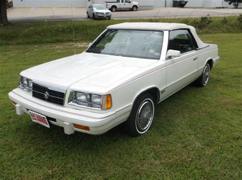 1986 DODGE 600 TURBO CONVERTIBLE 50XXX ACT MILES