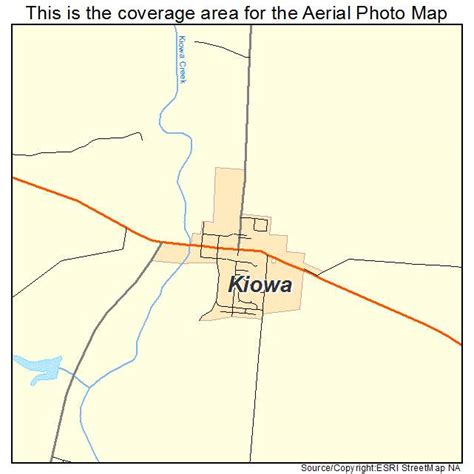 Aerial Photography Map of Kiowa, CO Colorado