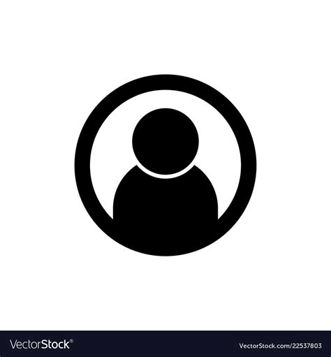 Profile icon user symbol Royalty Free Vector Image