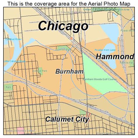 Aerial Photography Map of Burnham, IL Illinois