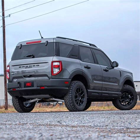 Bronco Sport on Rough Country 1.5" Lift Kit + 245/65/17 AT Tires + 17x8 Wheels | 2021+ Ford ...