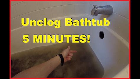 How To Easily Unclog Bathtub Shower Drain in 5 minutes -Jonny DIY ...