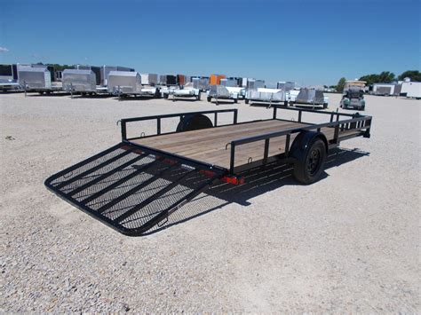 Utility Trailer - 2020 Load Trail 83X14 Single Axle Side Rail Ramps ...