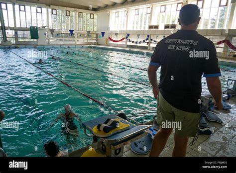 Swimming pool, Villeurbanne, France Stock Photo - Alamy