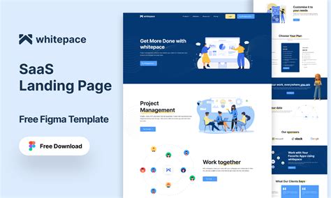 Whitepace - SaaS Landing Page | Figma