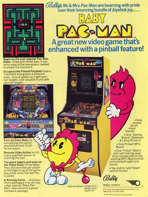 Baby Pac-Man, Namco 1982 | Arcade & Video Games | Pinterest | Arcade ...