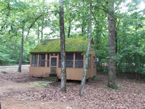 rustic cabins have front and back screened porches - Picture of ...