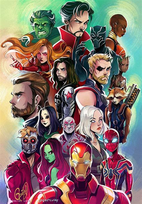 Avengers by Gretlusky | Marvel, Superhéroes, Superhéroes marvel