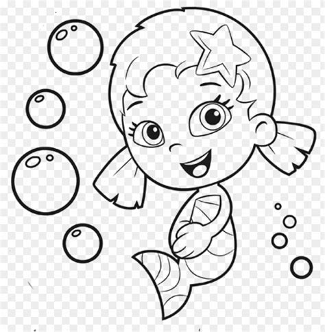 Bubble Guppies Coloring Pages - Guppie Bubble Coloring Pages Oona PNG ...