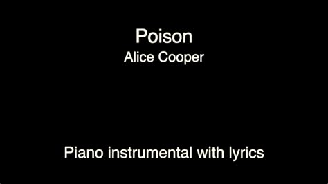 Poison - Alice Cooper (KARAOKE version) - YouTube