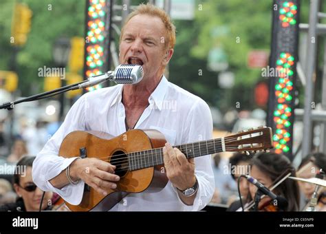 Sting on stage for The Early Show Concert Featuring STING, CBS Early ...