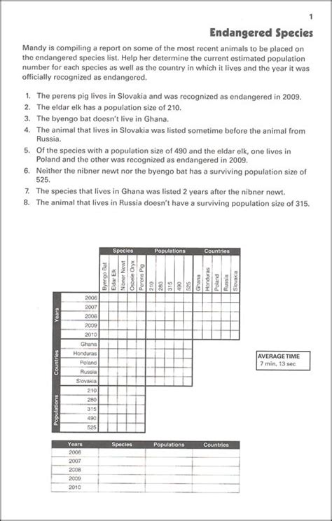 Puzzle Baron Logic Puzzles | Printable Logic Puzzles