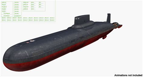 Typhoon class submarine project 3D model - TurboSquid 1203331