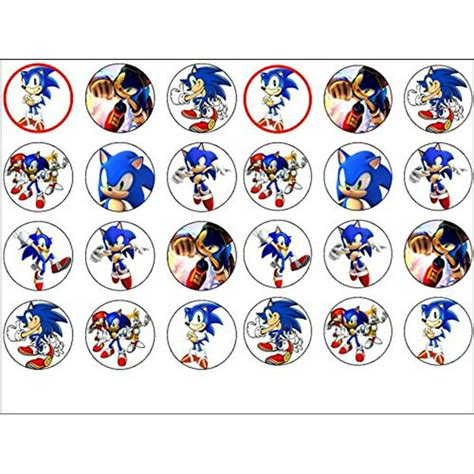 Birthday Sonic The Hedgehog Cupcakes - Kremi Png