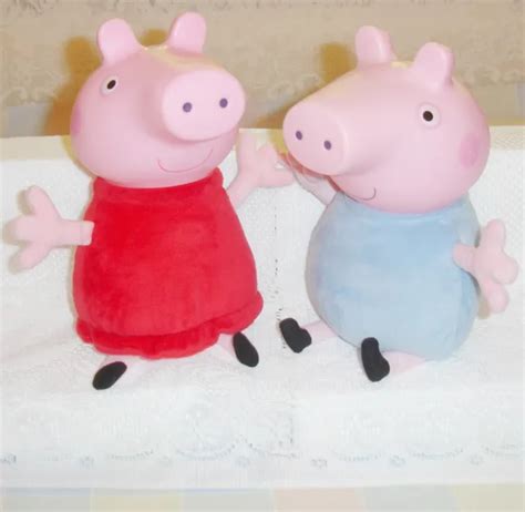 PEPPA PIG GEORGE & Peppa Talking Glowing Glow figures 11" ~ Great Condition £12.99 - PicClick UK