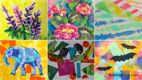 Tissue Paper Painting & Art Ideas - Kids Art & Craft