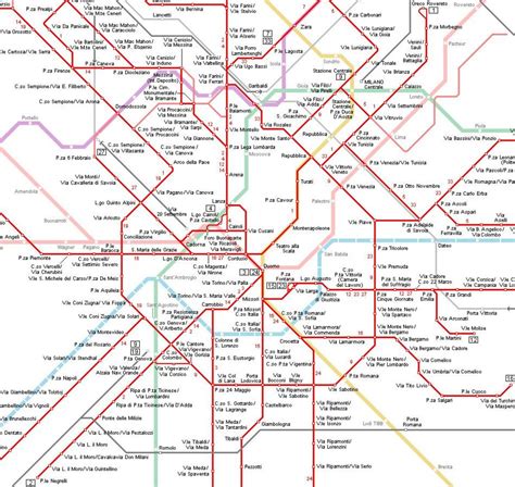 Milan tram map - Tram milan map (Lombardy - Italy)