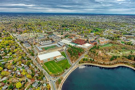 Boston College Campus and Alumni Stadium Photograph by Mountain Dreams ...