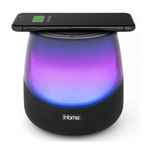 iHome iBTW750 Color Changing Bluetooth Speaker with Wireless Charging Pad | Gadgetsin