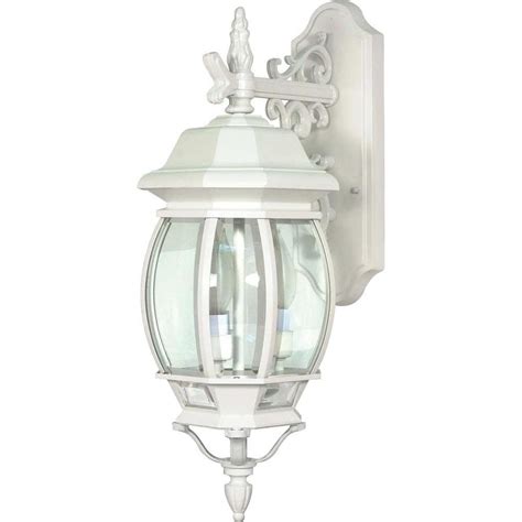 Shop 24.14-in H White Outdoor Wall Light at Lowes.com