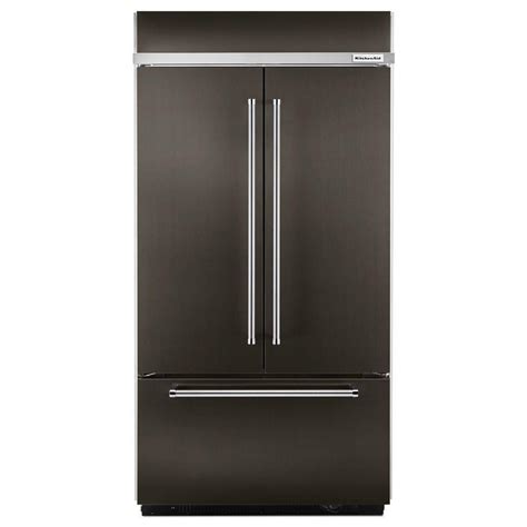 KitchenAid 42 in. W 24.2 cu. ft. Built-In French Door Refrigerator in ...