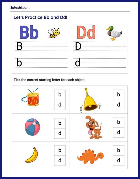 Letter D Worksheets for Kids Online - SplashLearn