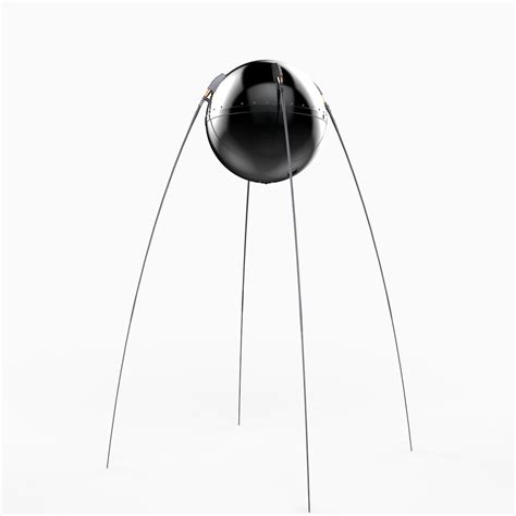 3d Sputnik 1 Satellite Model