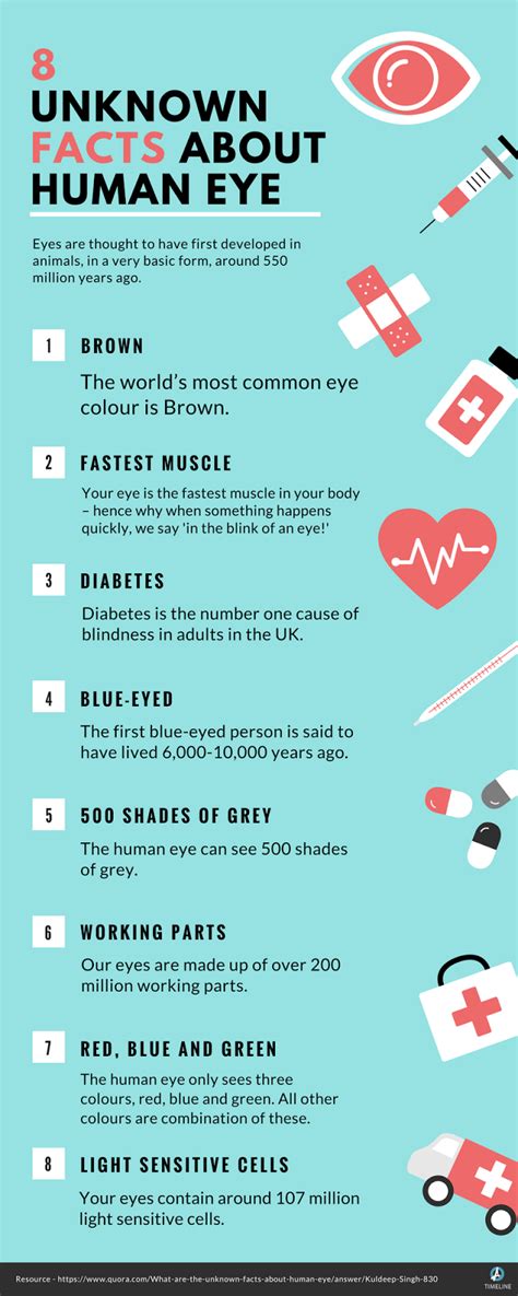 [Infographics] 8 Unknown Facts About Human Eye - Arpin G's Timeline