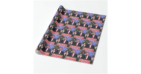 Trump Christmas Wrapping Paper | Zazzle