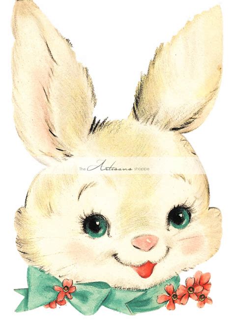 Vintage Sweet Easter Bunny Digital Download Printable | Etsy in 2021 | Easter graphics, Vintage ...