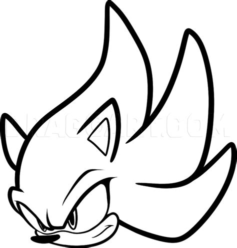 How To Draw Super Sonic Easy, Step by Step, Drawing Guide, by Dawn ...