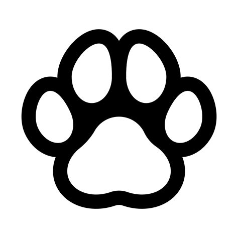 Paw Prints Bold Line and Silhouette Paw Dog SVG Paw Cat - Etsy Australia