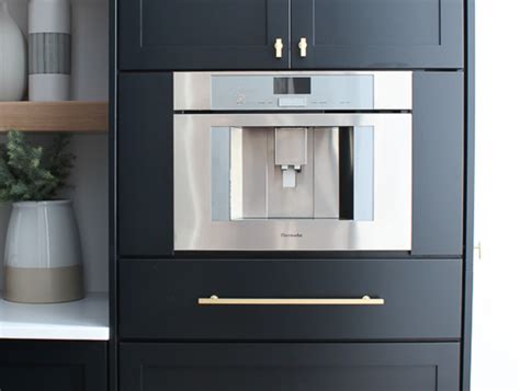 Built in coffee maker | Built in coffee maker, Kitchen tops, Kitchen design