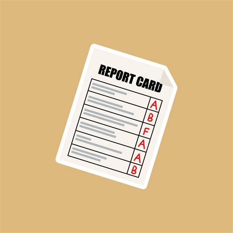 Free Clipart Of Bad Report Card