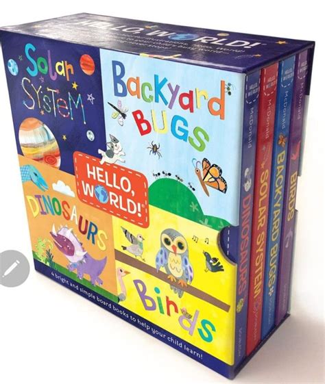 Hello, World! Book Set: Solar System; Dinosaurs; Backyard Birds; Bugs (Jill McDonald), Hobbies ...