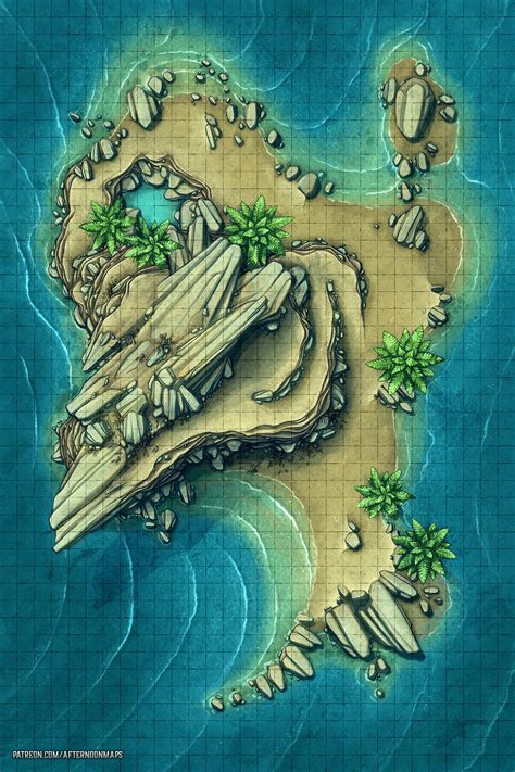 Desert Island - Battle Map (30x45) : r/battlemaps