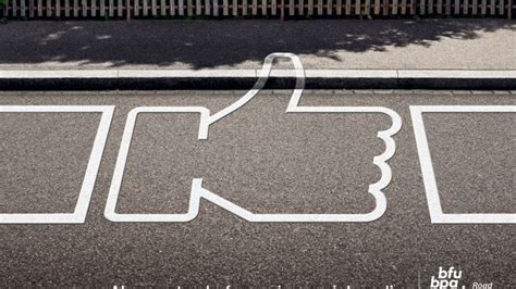 BFU (Swiss Council for Accident Prevention) - "Always stop before using social media"