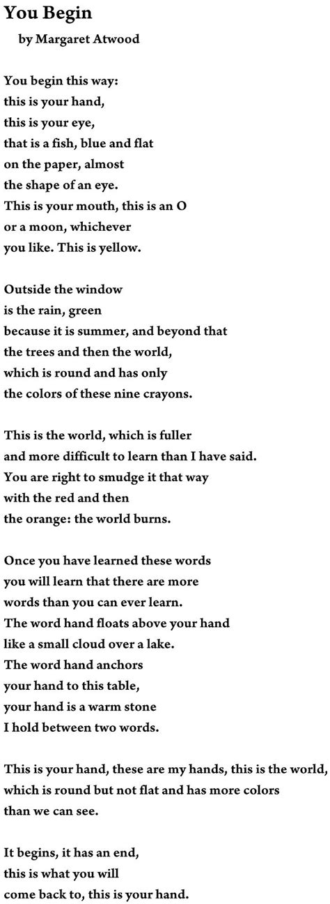 Margaret atwood Poems