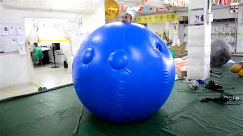 Hongyi inflatable pvc suit ball costume - YouTube