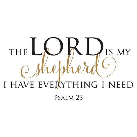 The Lord Is My Shepherd Wall Quotes™ Decal | WallQuotes.com