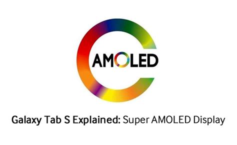 Galaxy Tab S Explained: Super AMOLED Display – Samsung Global Newsroom